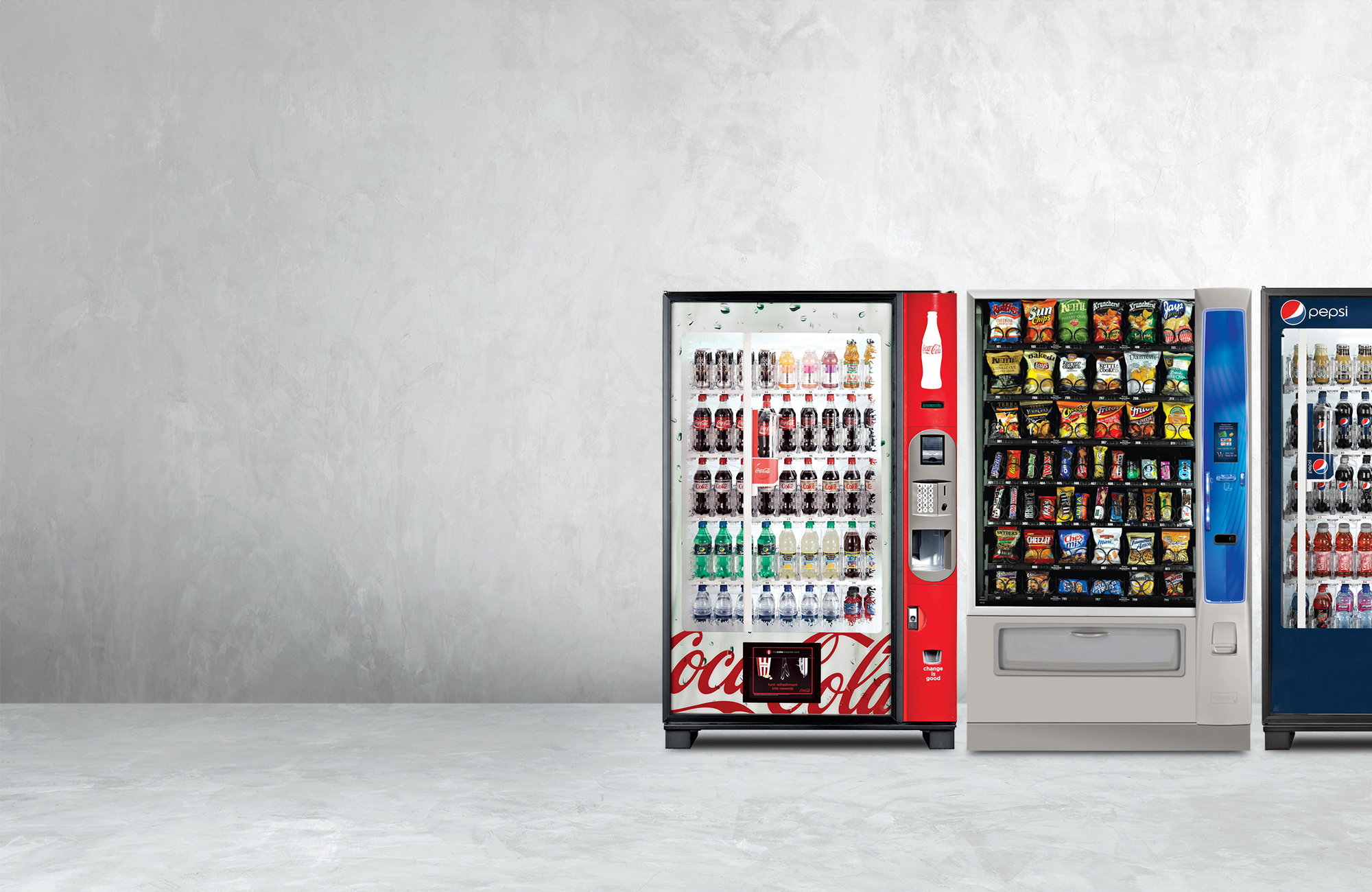 Subsidized vending machines, beverage vending machines, and food vending machines in Washington DC